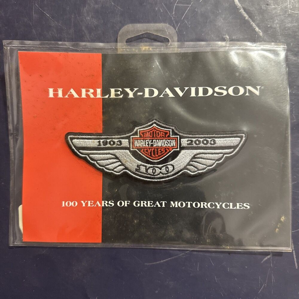 Harley-Davidson 97912-02V 100th Anniversary Wing Patch 4.75" Wide Still... C1